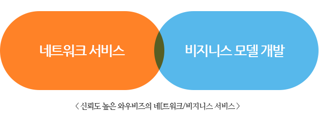 신뢰도 높은 와우비즈의 네트워크/비지니스 서비스